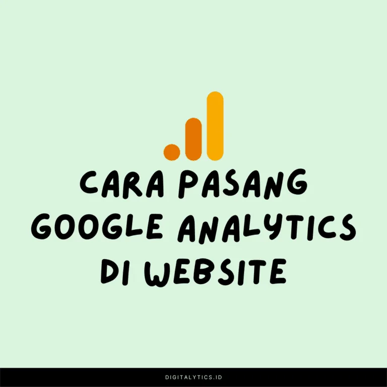 Cara Pasang Google Analytics di Website 4