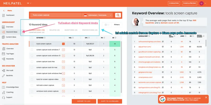 Screen Capture dan Annonate - Tools Kolaborasi Project Dengan Tim & Klien